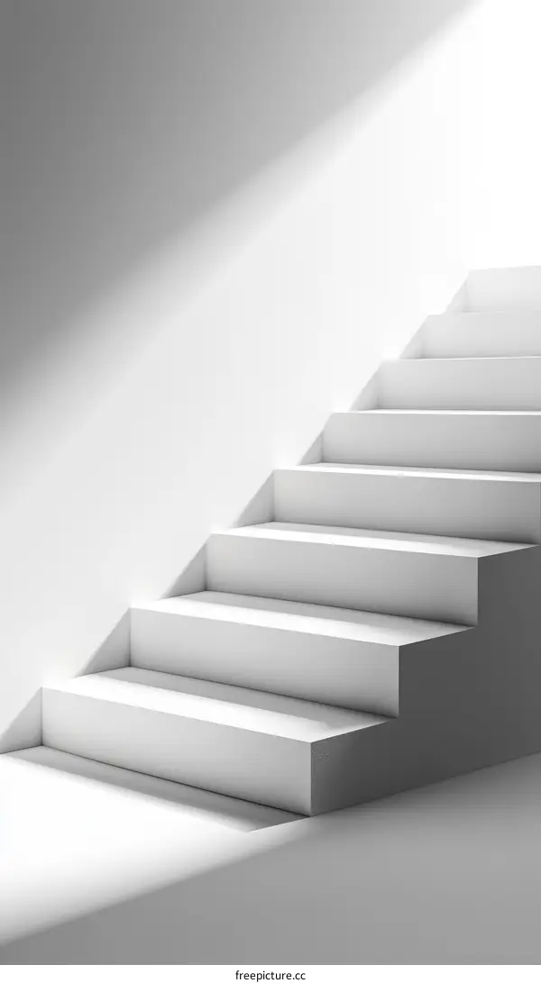 Abstract Modern Minimalist Staircase Design