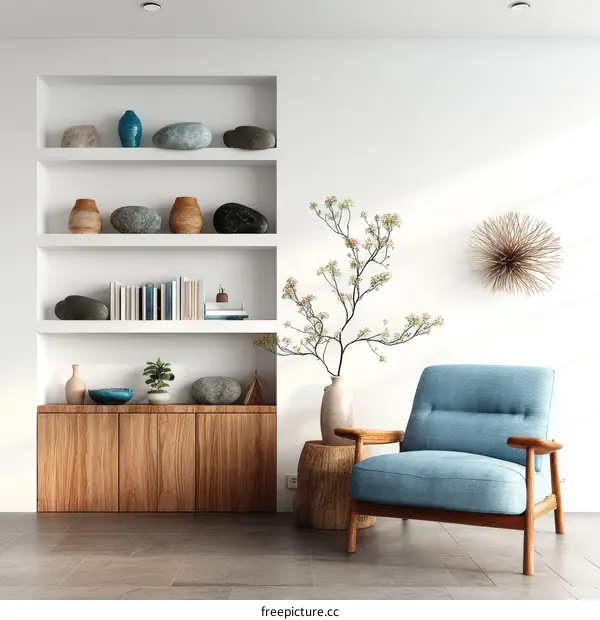 Modern Scandinavian Style Living Room Interior Design