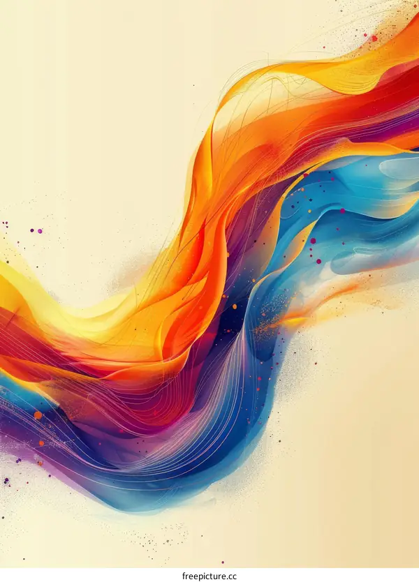 Colorful abstract painting