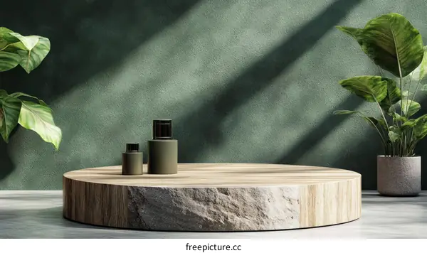 Green Aesthetic Product Display Platform