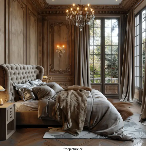 Elegant Antique Bedroom Interior Design