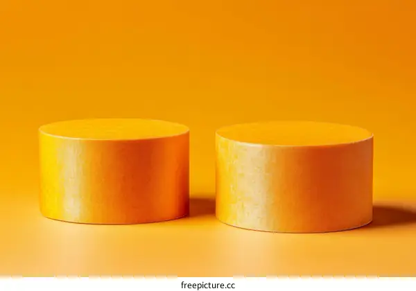 Orange Cylindrical Display Stand