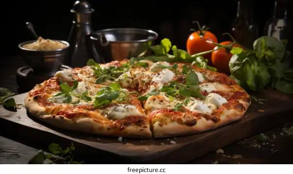 Delicious Homemade Pizza with Fresh Toppings