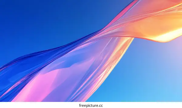 Abstract Colorful Flowing Liquid