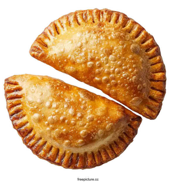 [Transparent Background PNG]Delicious Fried Empanadas Close Up