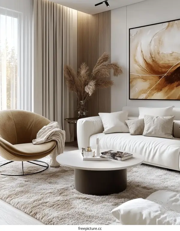 Modern Minimalist Living Room Interior Design