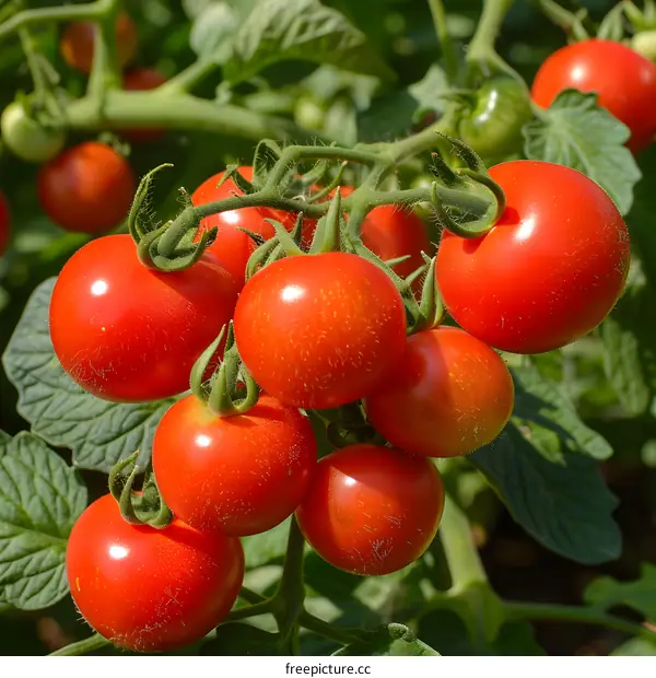 Red Tomatoes on the Vine