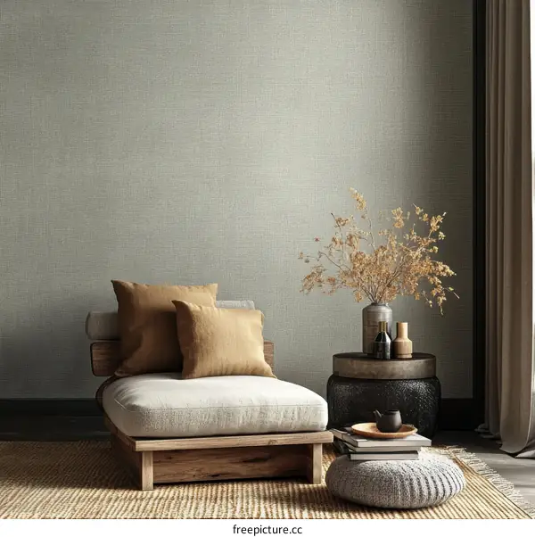 Modern Minimalist Relaxation Living Room