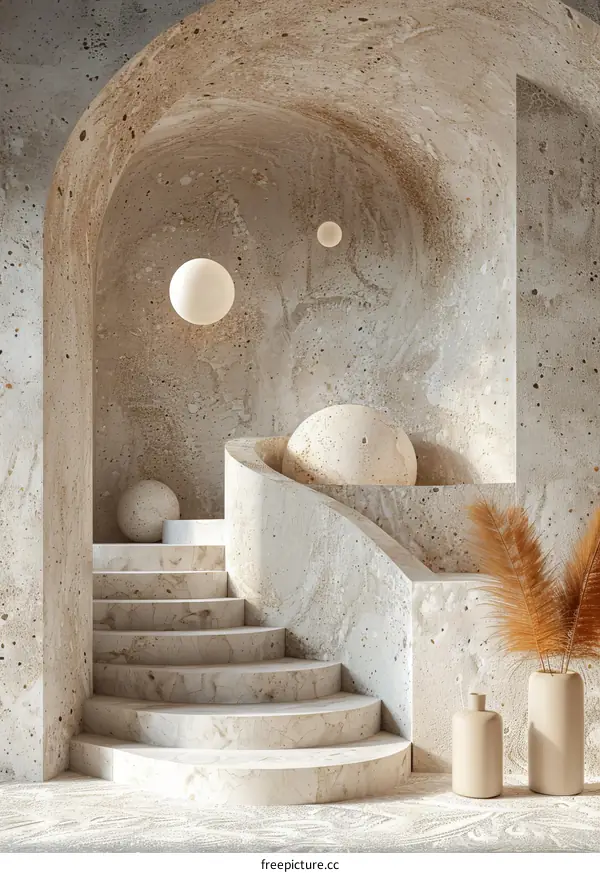 Staircase Handrail Corridor