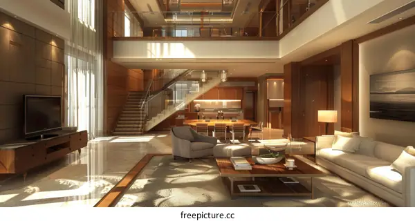 Modern Luxurious Multi-Level Home Interior Design
