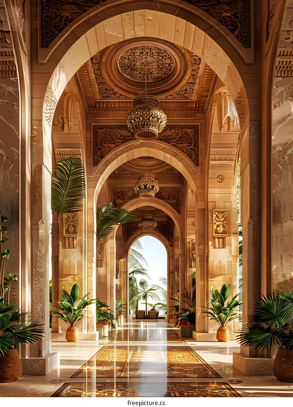 arabic style architecture interior