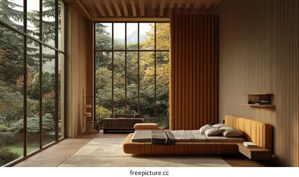 Modern Wooden Bedroom Interior Design