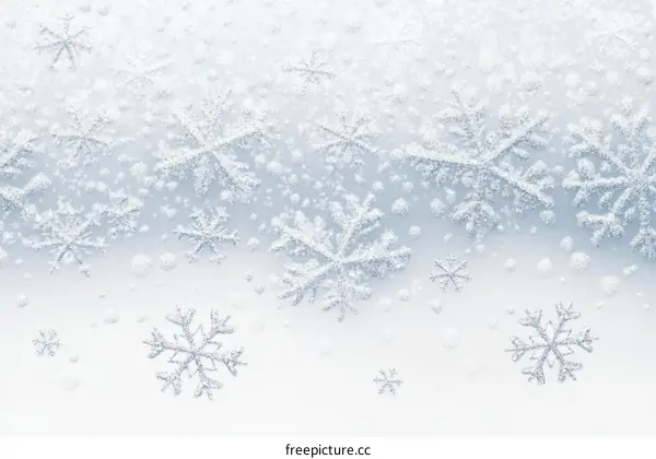 Winter Snowflakes Pattern Background