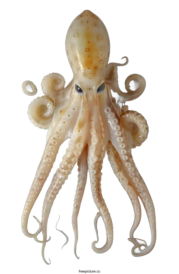[Transparent Background PNG]Octopus on a White Background