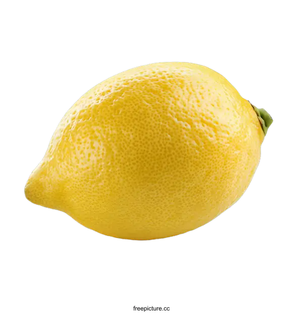 [Transparent Background PNG]Fresh Yellow Lemon Isolated on White Background