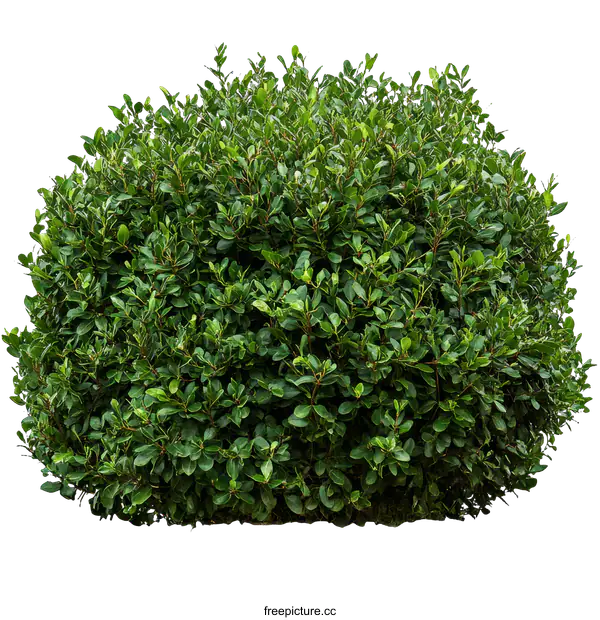 [Transparent Background PNG]Green Bush Isolated on White Background