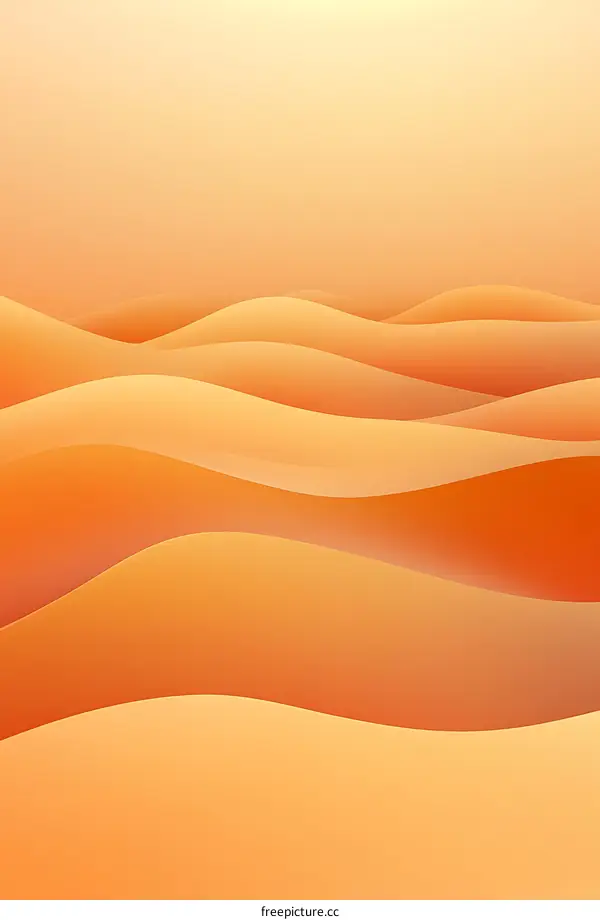 Abstract Wavy Desert Landscape Background