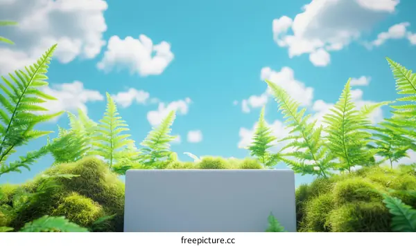 Fresh Spring Laptop Display Natural Background