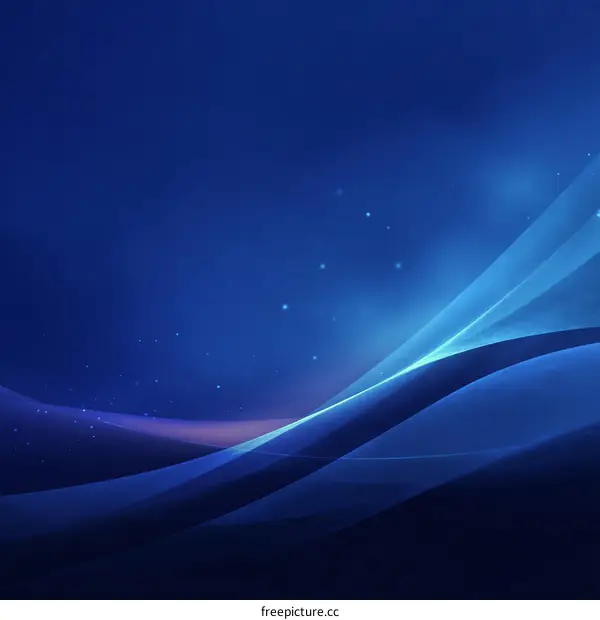 Abstract Blue Wave Background Design