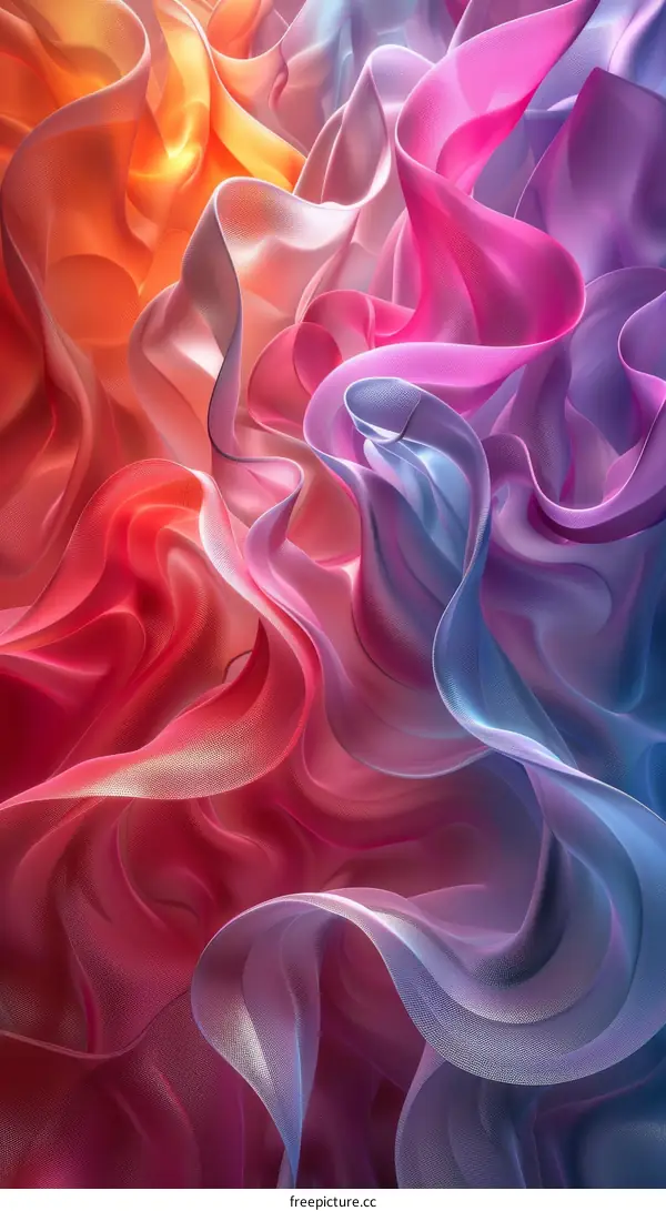Colorful Abstract Background with Flowing Shapes