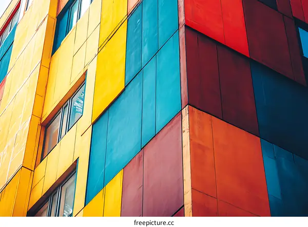 Colorful Abstract Building Architecture