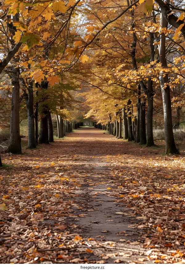 Path Through Autumn Trees