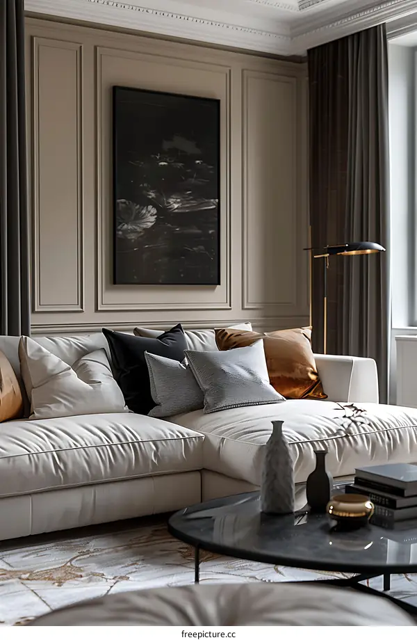 Modern minimalist living room