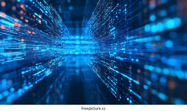 Abstract Digital Data Flow Visualization