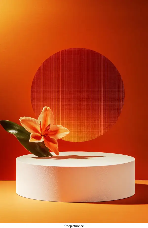 Floral Display on a Modern Platform