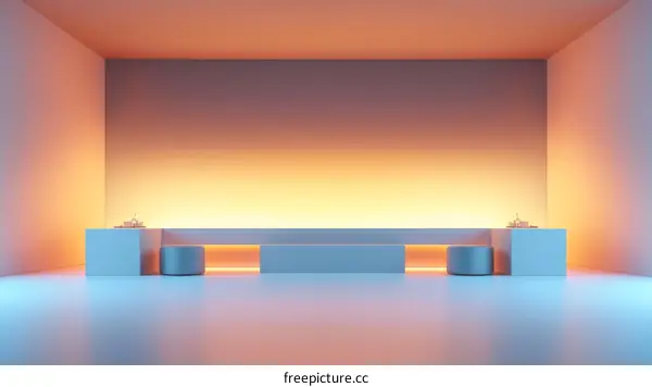 Modern Minimalist Interior Scene Design