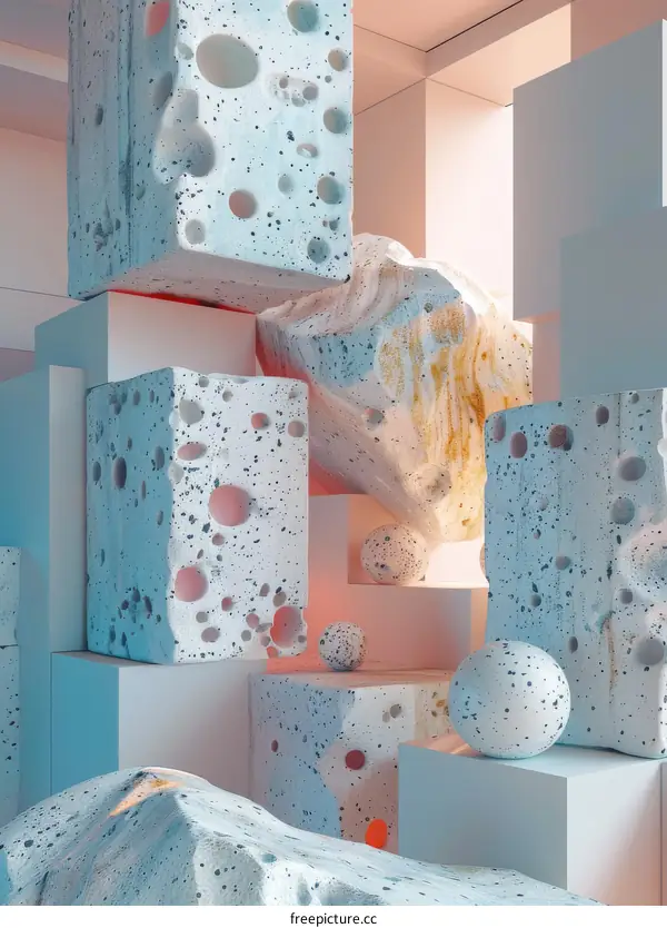 Abstract Geometric Shapes Render