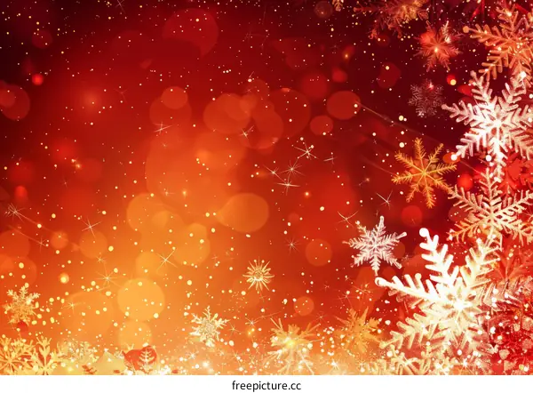 Christmas Background with Snowflakes