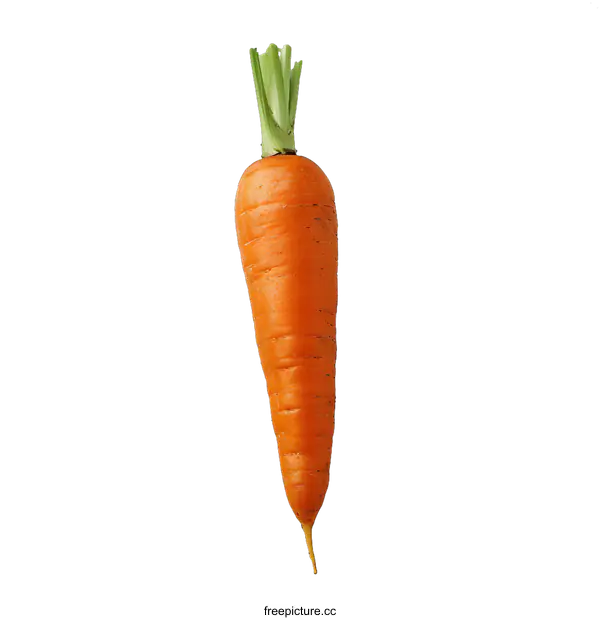 [Transparent Background PNG]Single carrot on white background