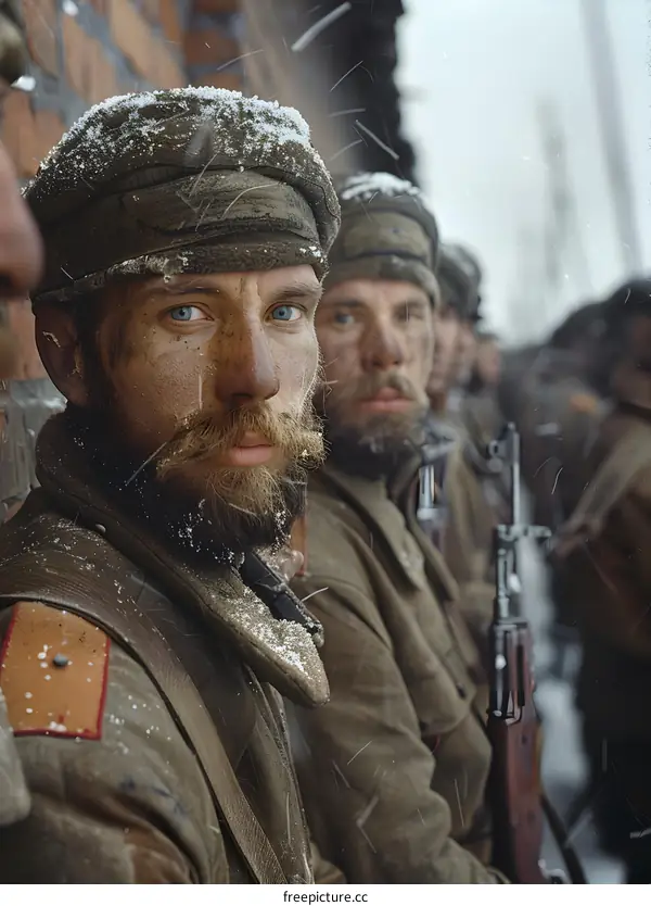 soviet soldiers in winter gear