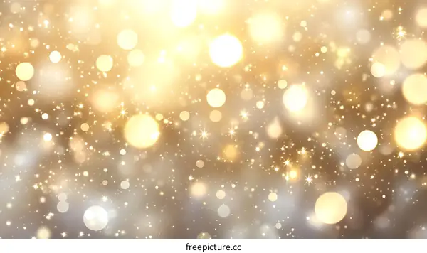 Golden Bokeh Festive Background