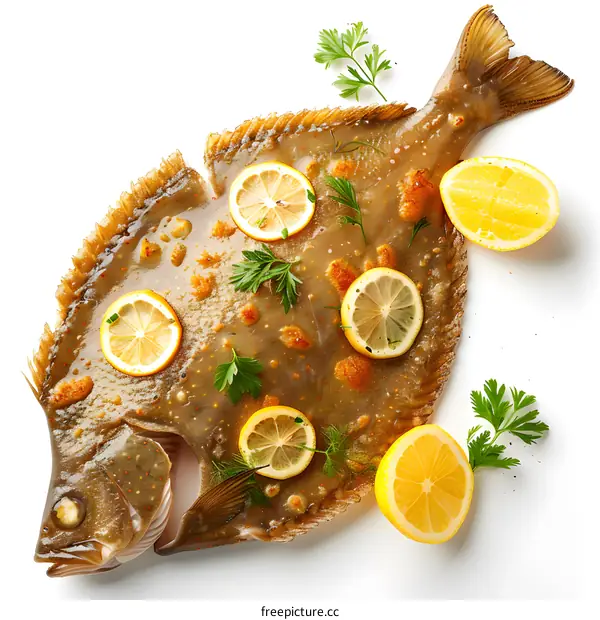 Fresh Flounder Ready for the Oven