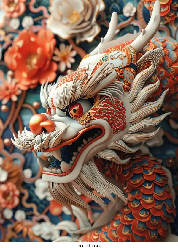 Traditional Chinese Dragon Sculpture