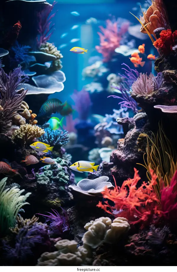 Underwater Paradise: Vibrant Coral and Colorful Fish