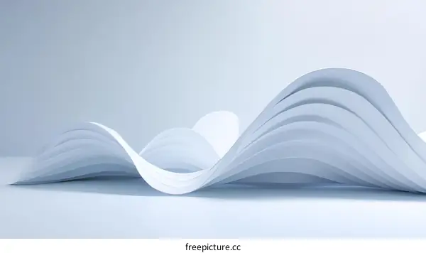 Abstract Minimalist Wave Forms
