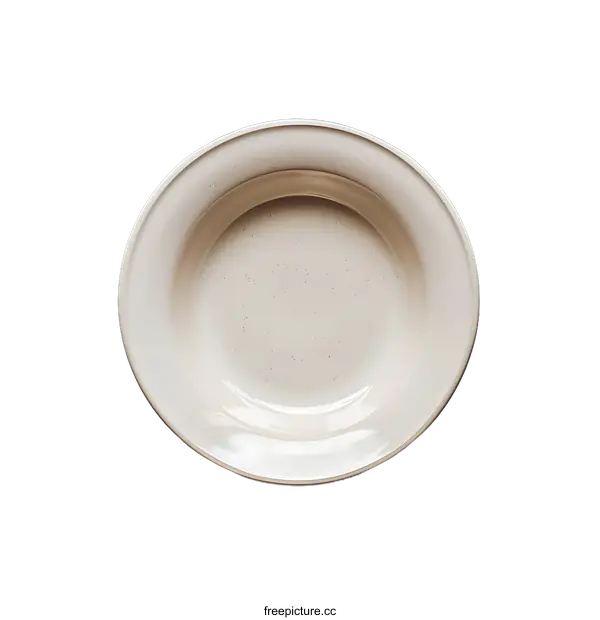 [Transparent Background PNG]Elegant Cream-Colored Serving Bowl