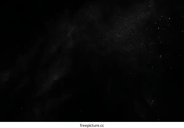 Abstract Black Background Texture with Dust Particles
