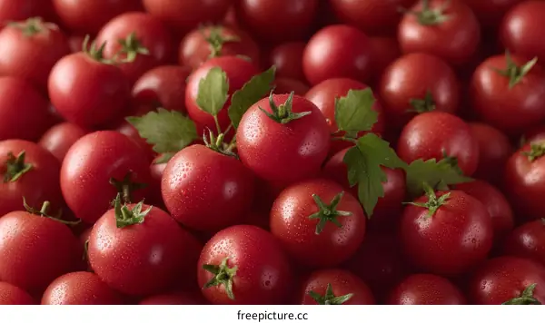 Close up Fresh Red Tomatoes