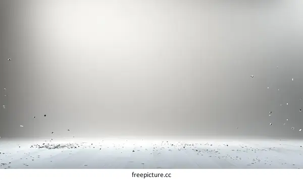 Abstract Grey Space with Falling Particles