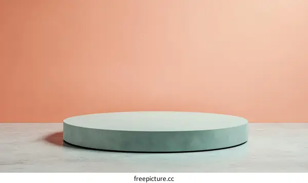 Abstract Minimalist Pastel Display Podium