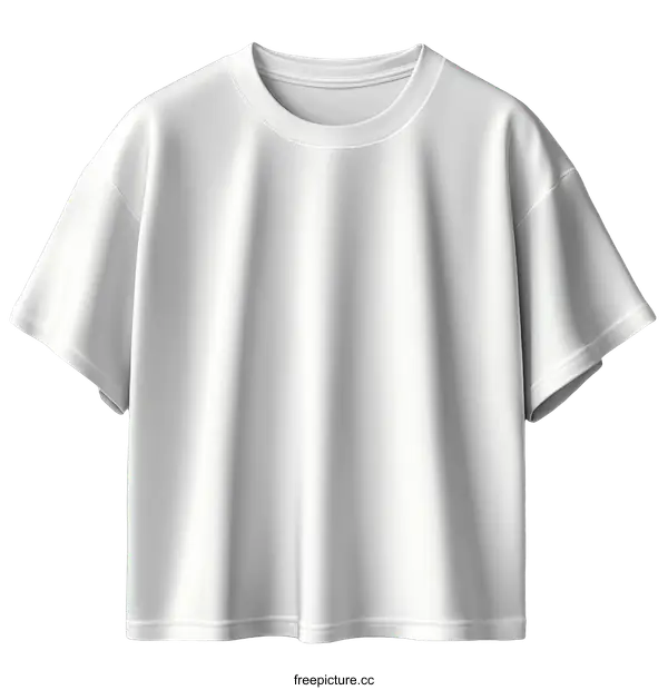 [Transparent Background PNG]Blank White T-Shirt Mockup