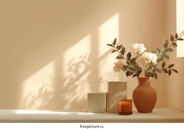 Aesthetic Floral Still Life Display