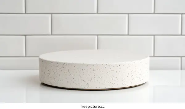 Modern White Ceramic Display Stand