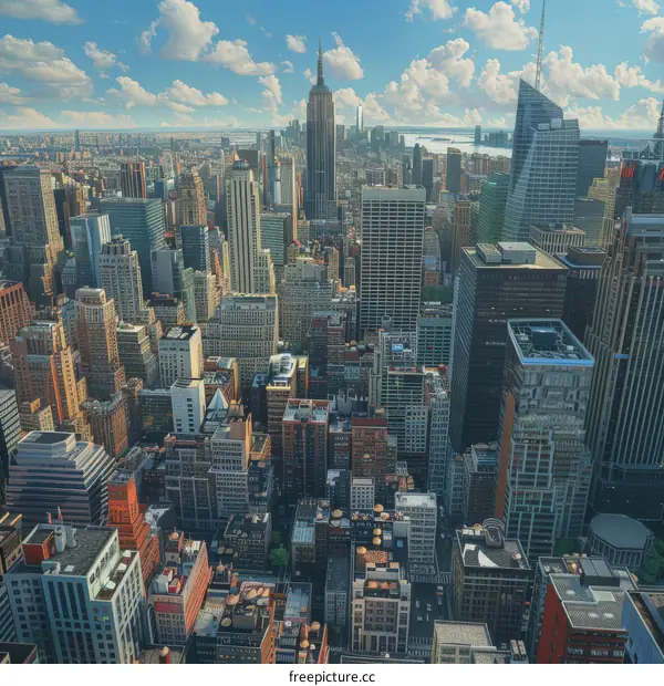 New York Skyline Featured by Empire State Building