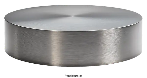 [Transparent Background PNG]Modern Brushed Metal Circular Platter