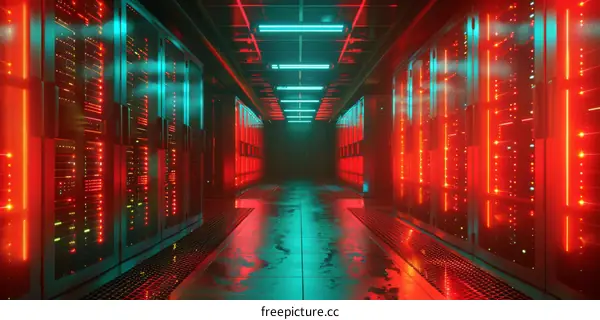 Server Room of Data Center